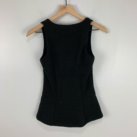 RW&Co Black Sleeveless Peplum Pattern Top - Picture 6 of 8